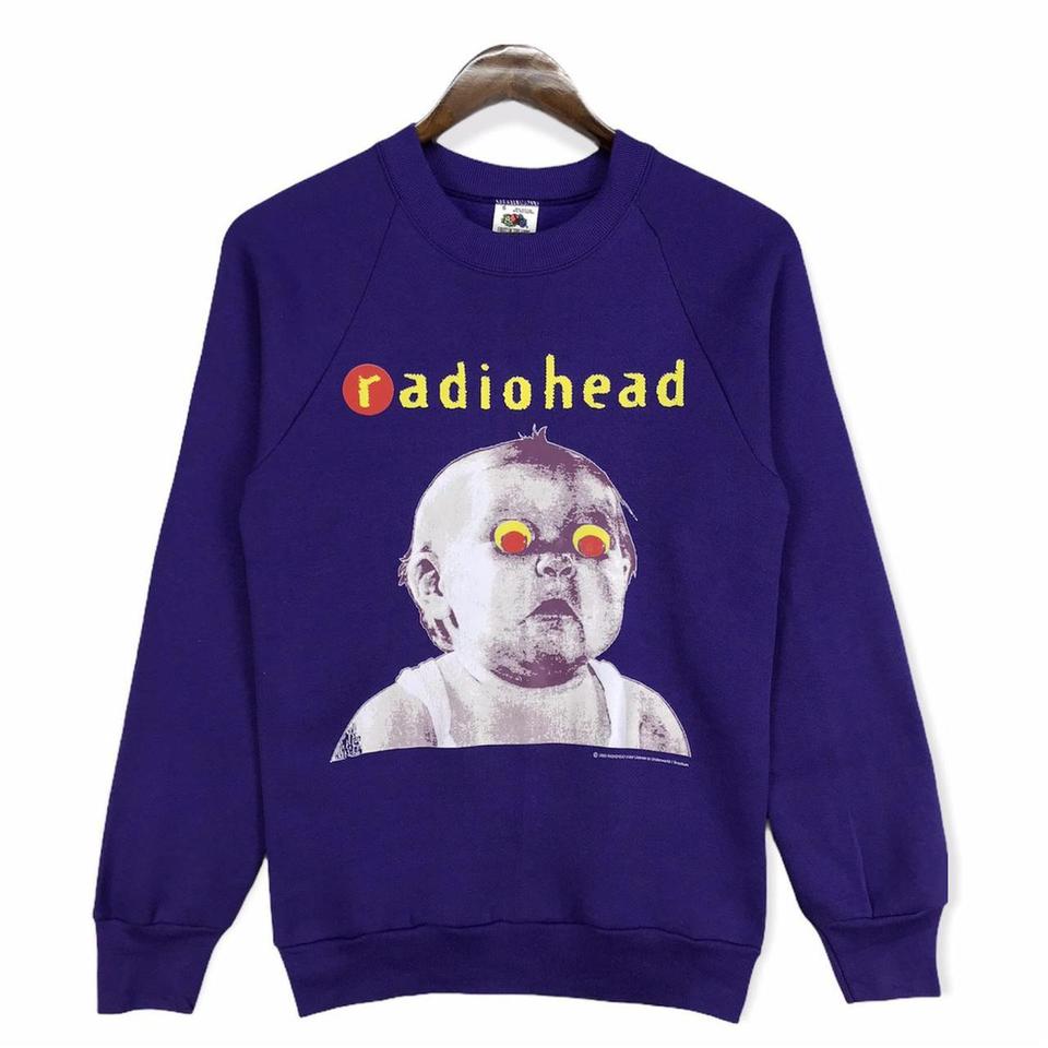 Vintage 90s Radiohead Pablo Honey Tour Sweatshirt ... - Depop