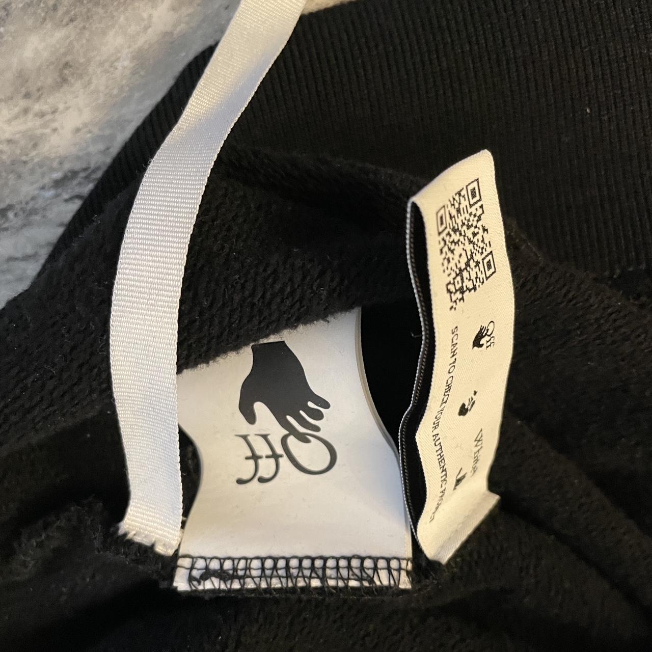 Genuine Black Off-White hoodie in amazing condition... - Depop