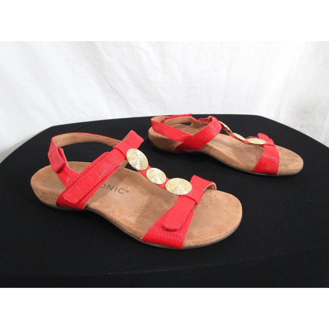 Red clearance vionic sandals