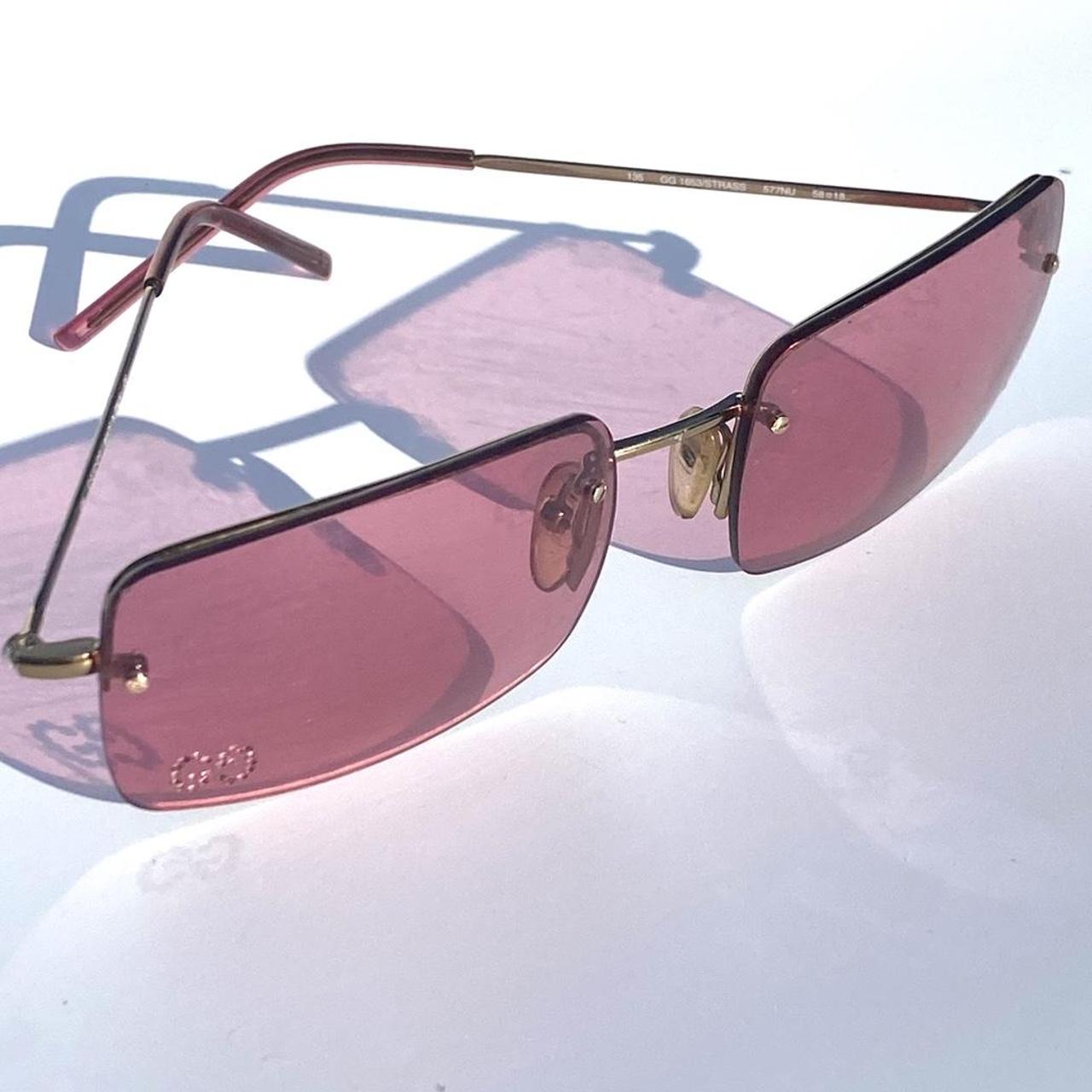 pink sparkly gucci sunglasses