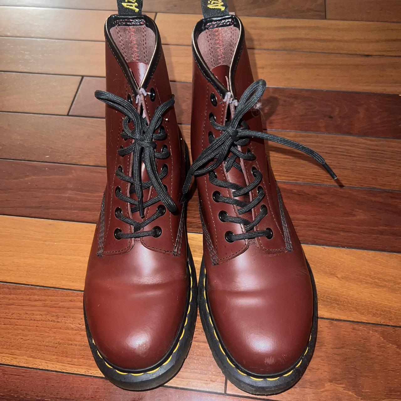 Maroon doc hotsell martens womens