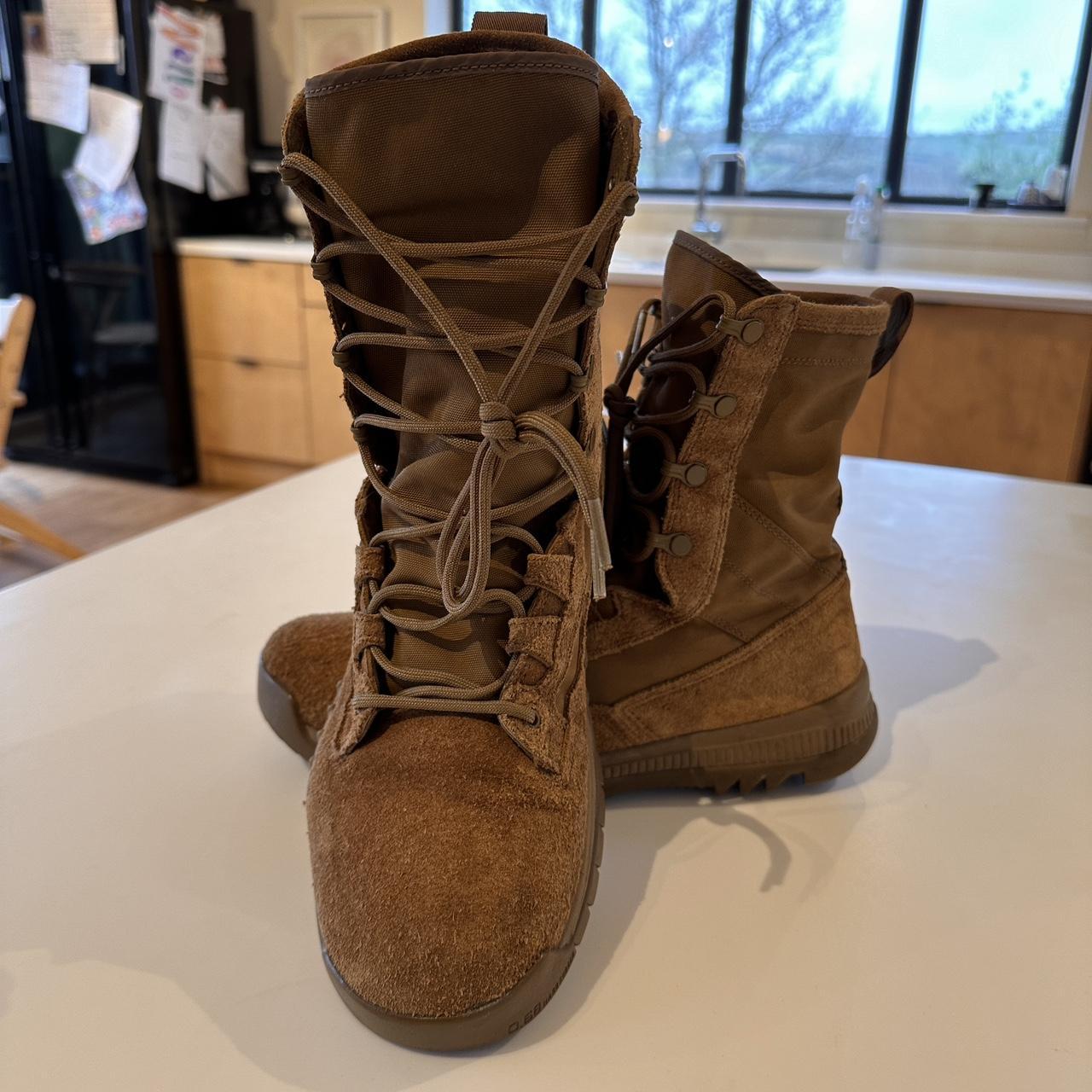 coyote brown nike combat boots