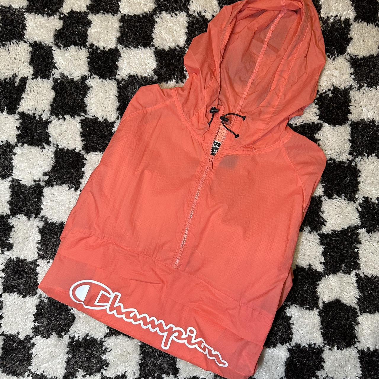 Champion cheap windbreaker pink