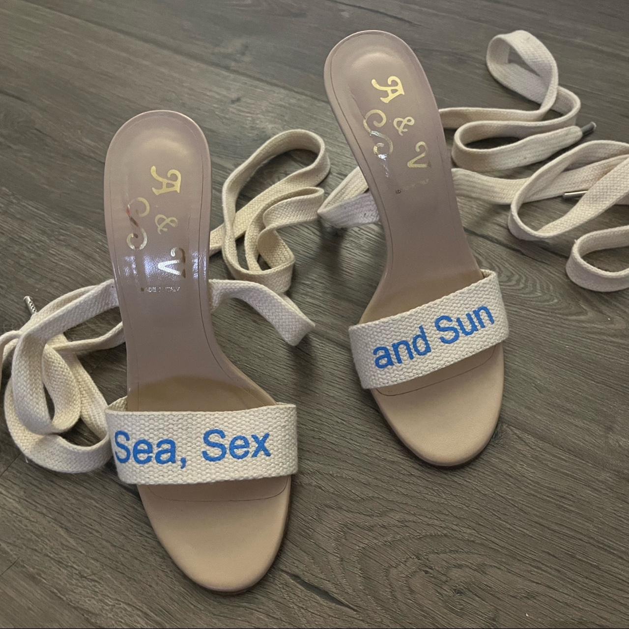 Vivienne Westwood Holiday natural sandal shoes sea... - Depop