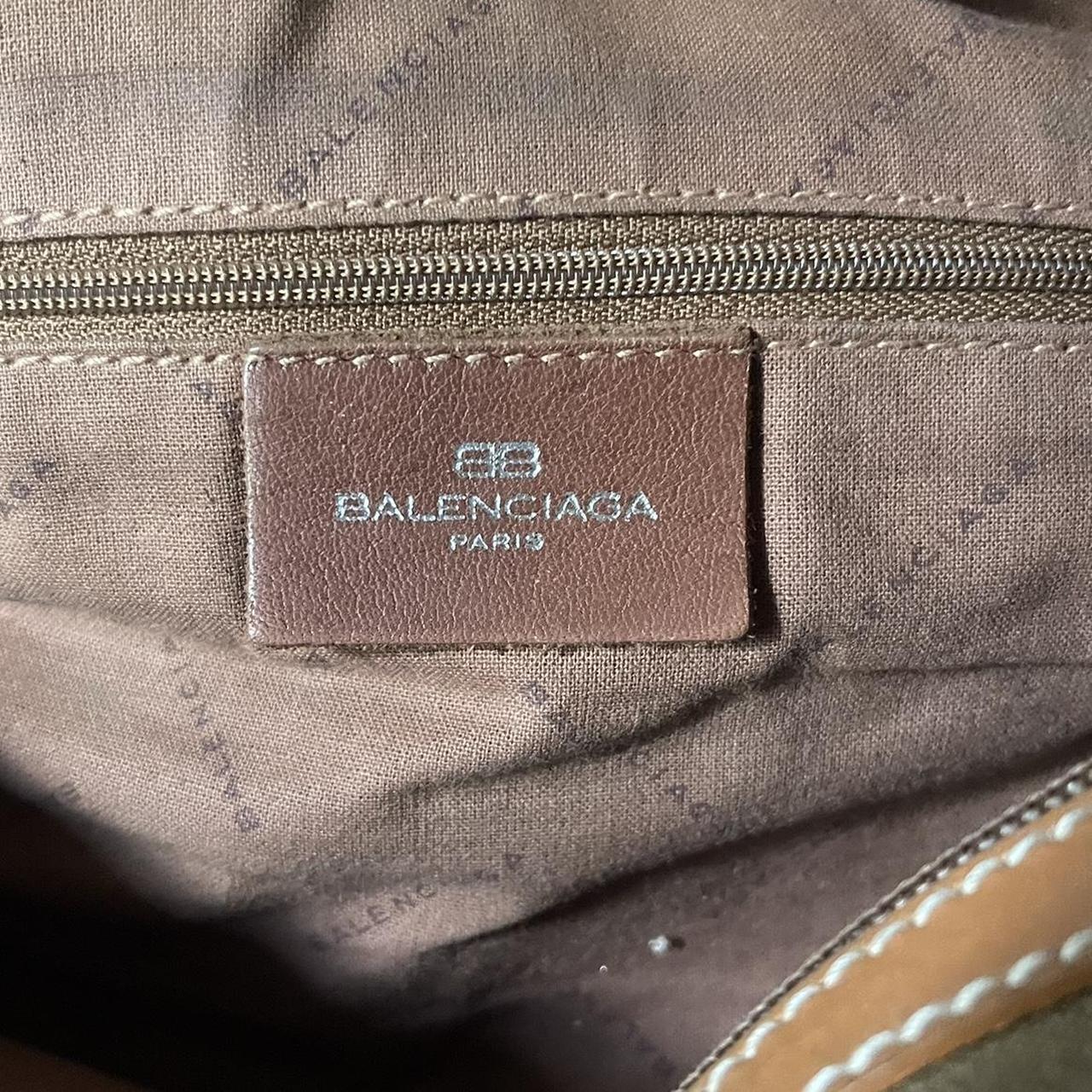 Authentic BALENCIAGA vintage bag. Color is brown - Depop