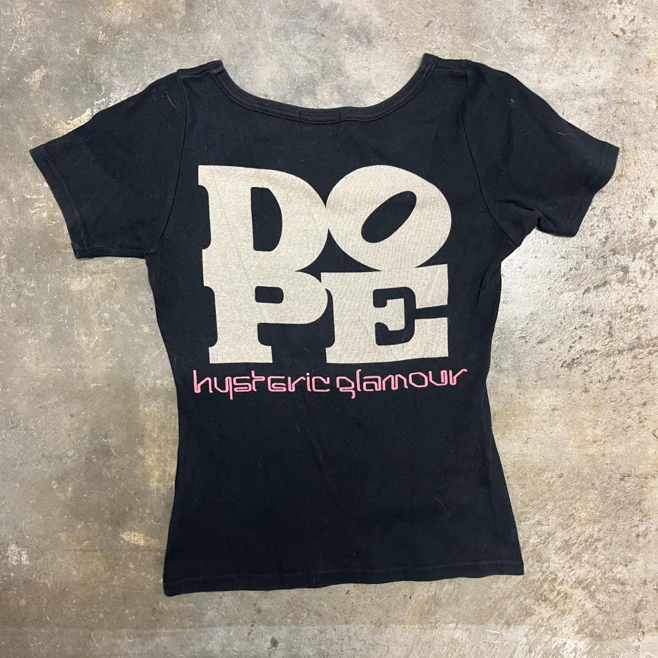 HYSTERIC GLAMOUR DOPE T-SHIRT BLACK