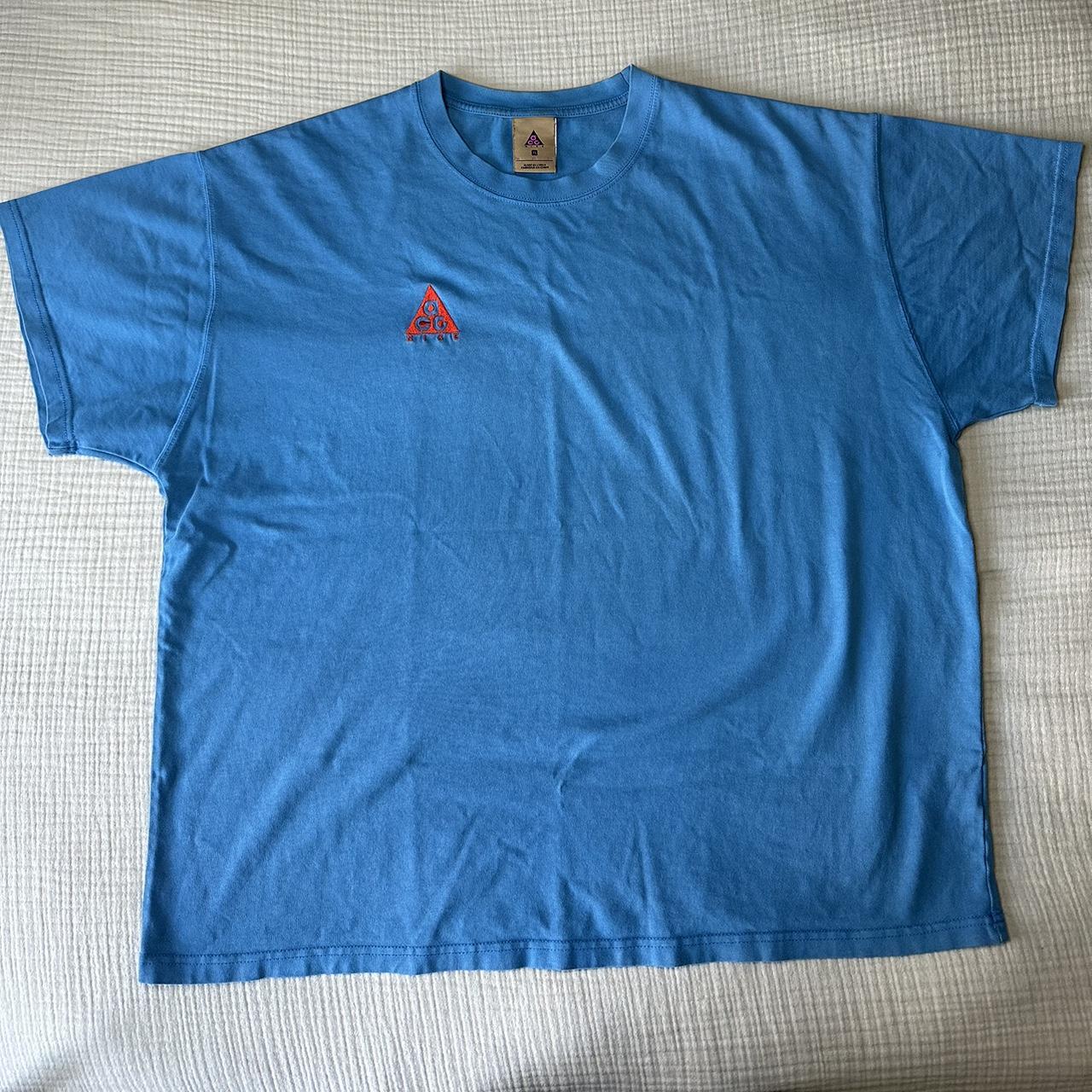 Nike ACG Men's Blue T-shirt | Depop