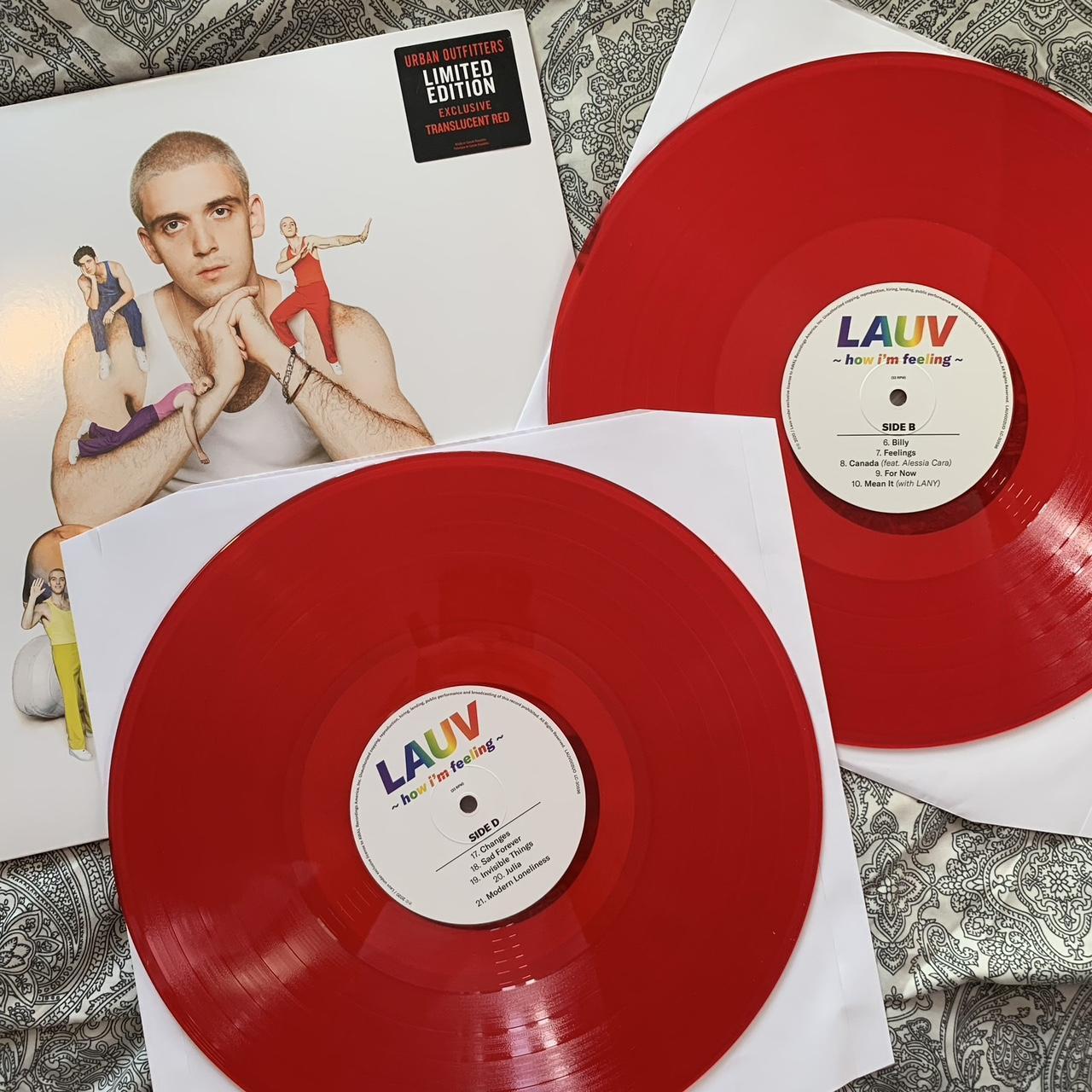 Lauv signed red ~how store im feeling~ vinyl