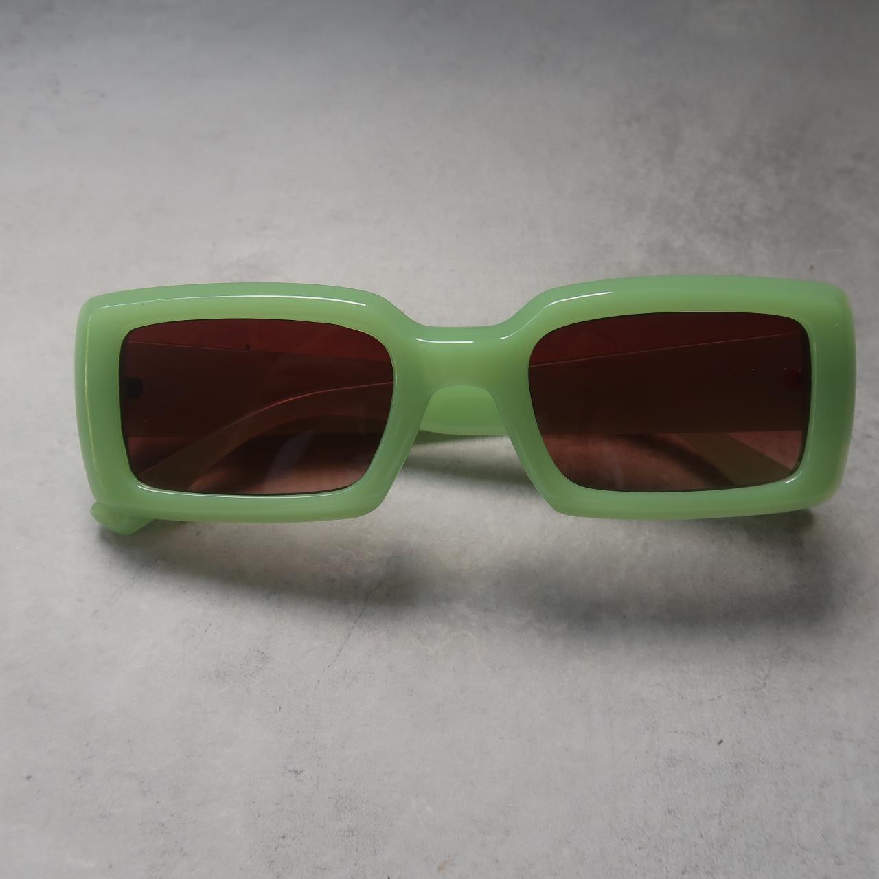 The Jelly Sunglasses 👓 Green rectangular frames... Depop