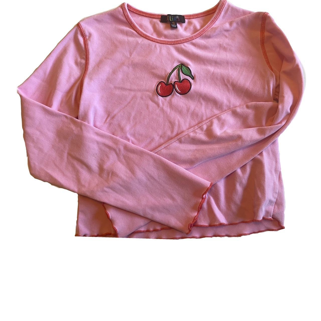 Delia’s long sleeve baby tee 🍒 super cute cropped... Depop