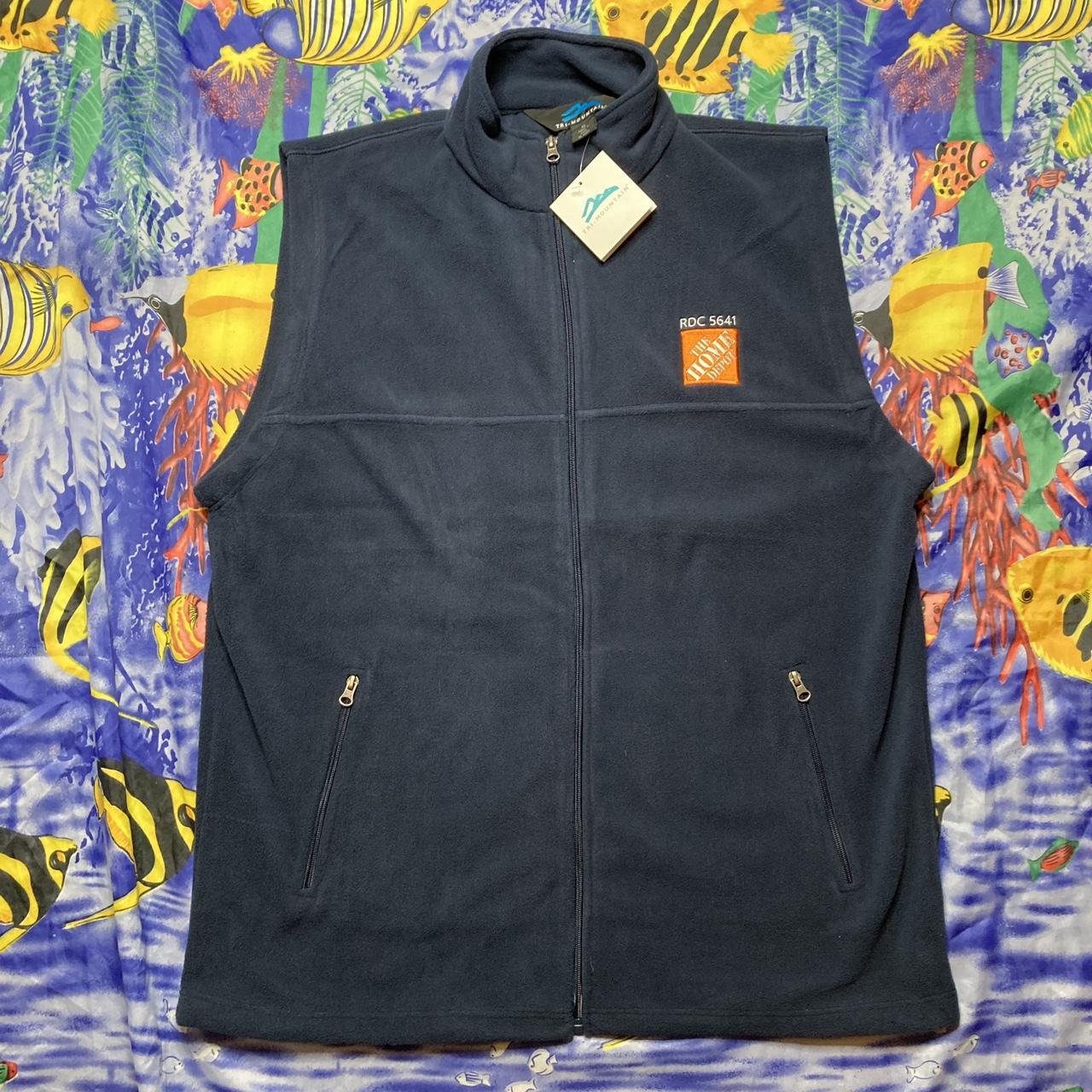 NWT Tri-Mountain The Home Depot Worker Fleece Vest...