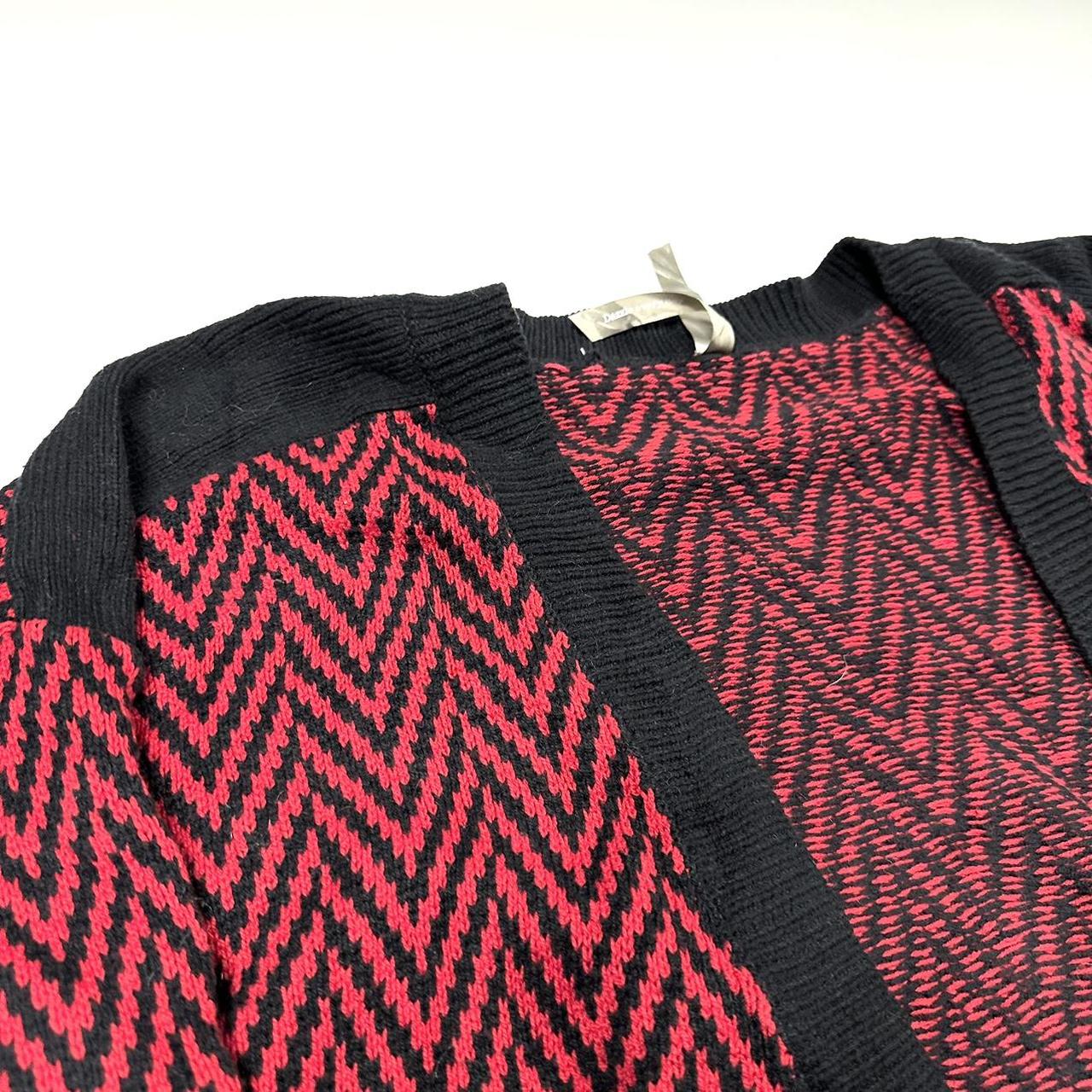 Men's Black and Red Jumper | Depop