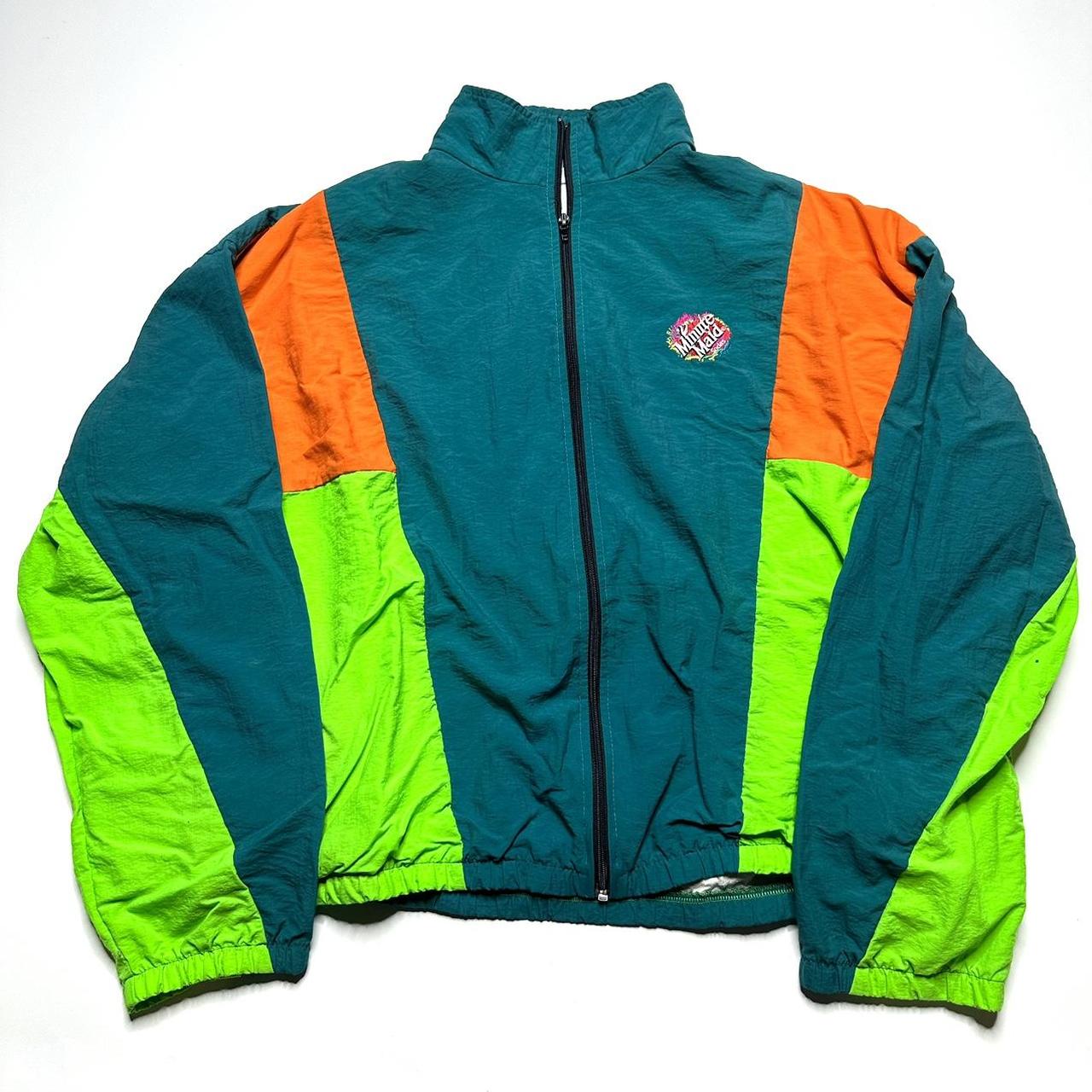 1990s VINTAGE MINUTE MAID SODA ZIP UP WINDBREAKER... - Depop