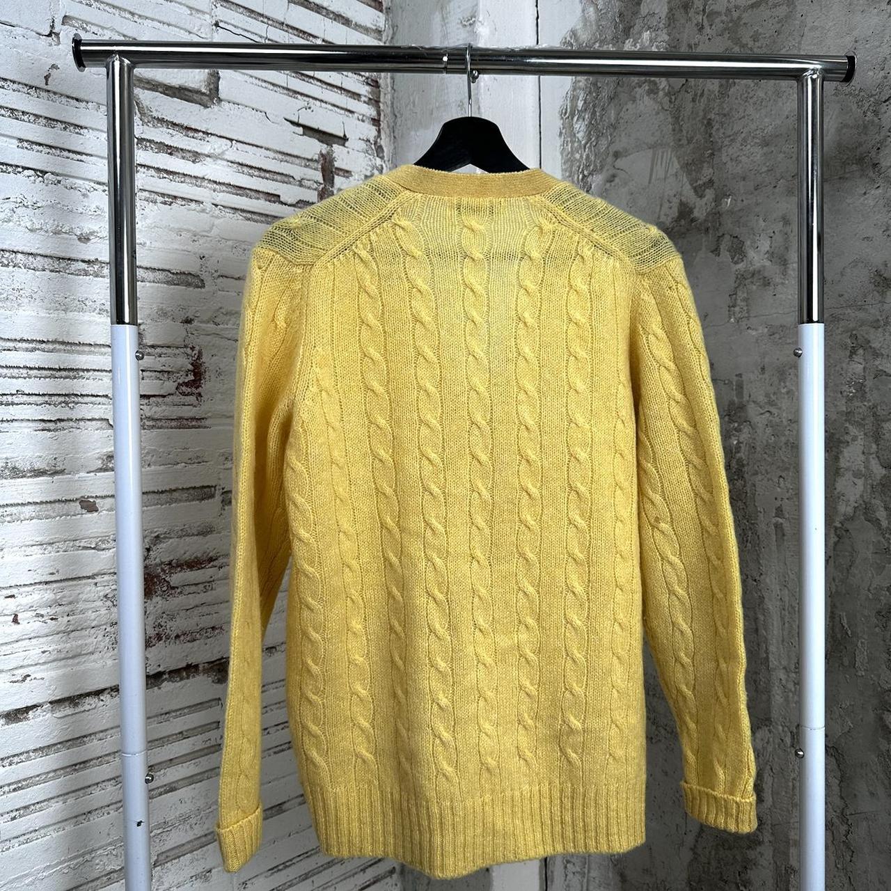 Men's Yellow Cardigan Depop