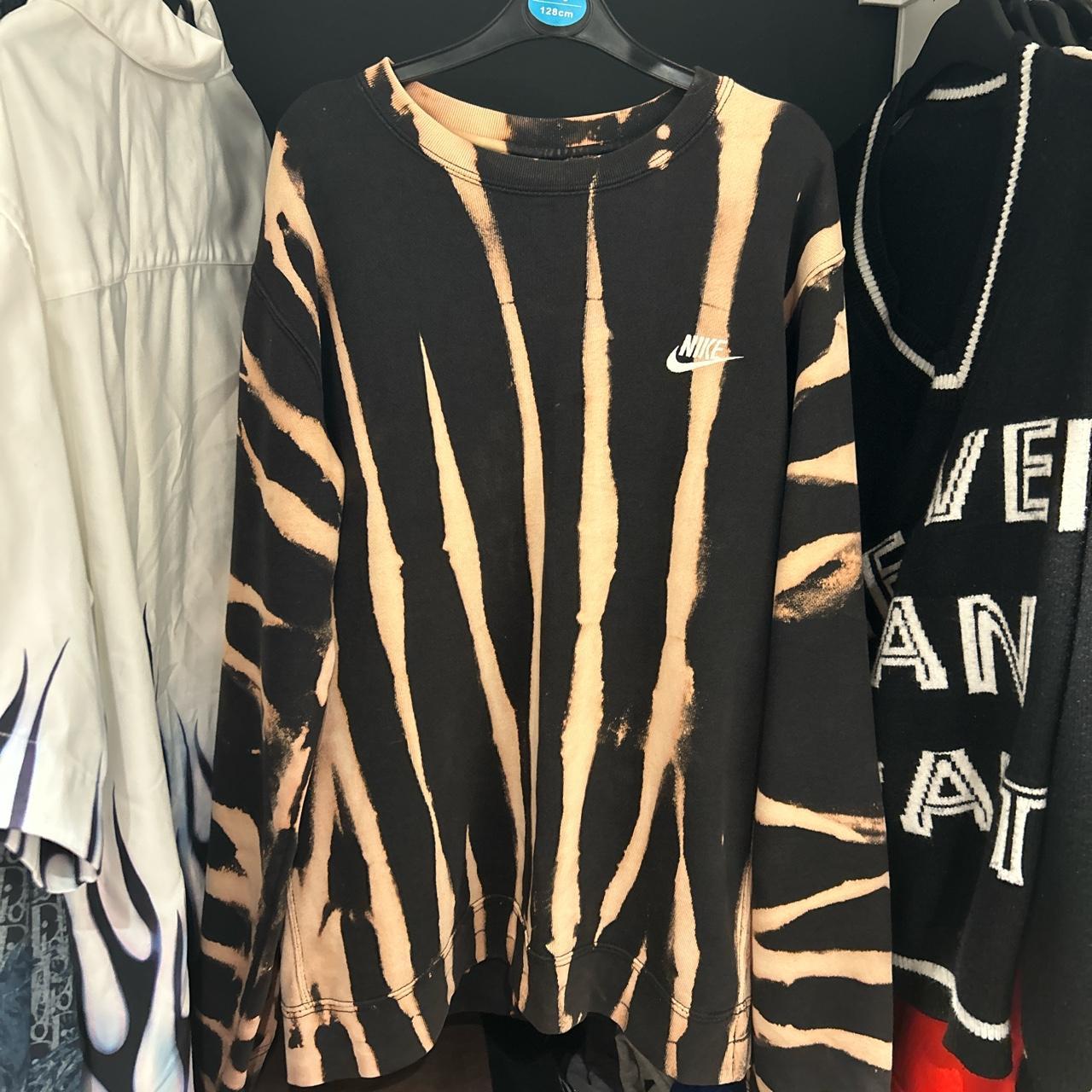 bleached aqua nike sweatshirt