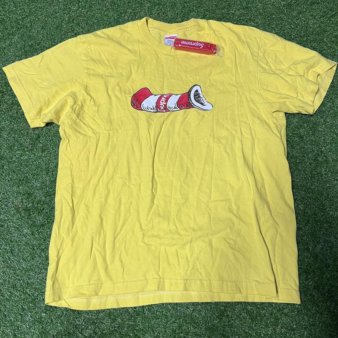 Supreme cat in store the hat tee yellow