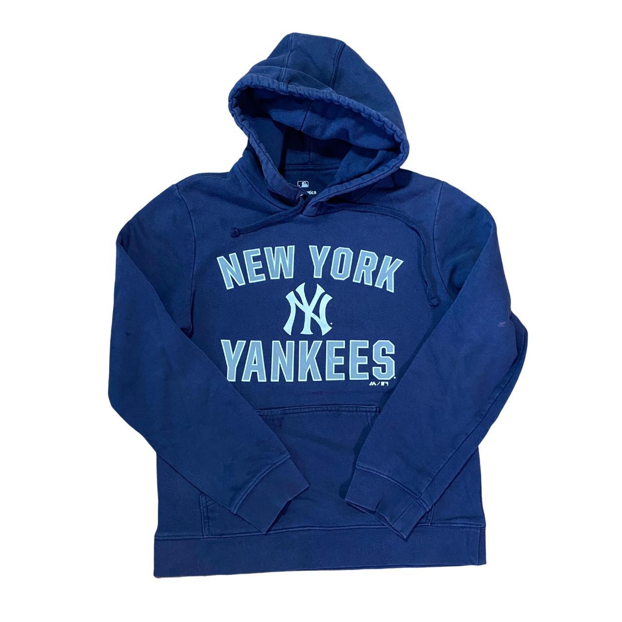 VINTAGE NEW YORK YANKEES MAJESTIC PULLOVER V-NECK - Depop