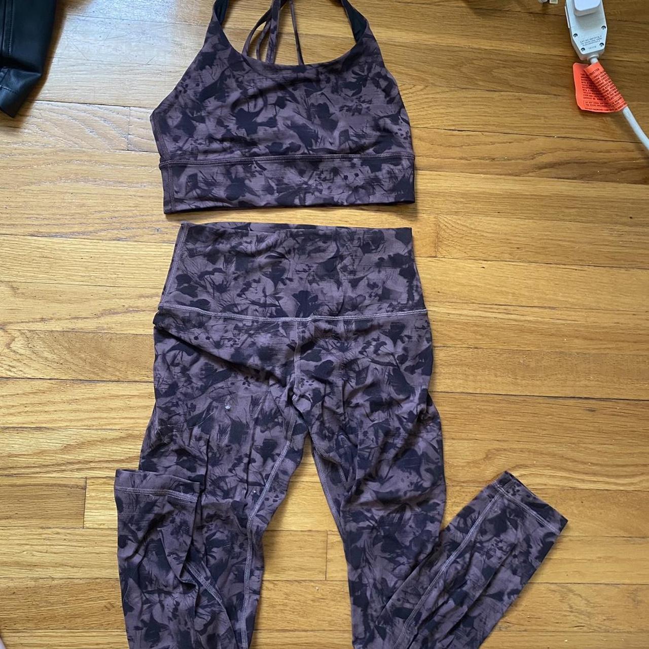 Lululemon Purple Tie Dye Set, Leggings - $40, Sports