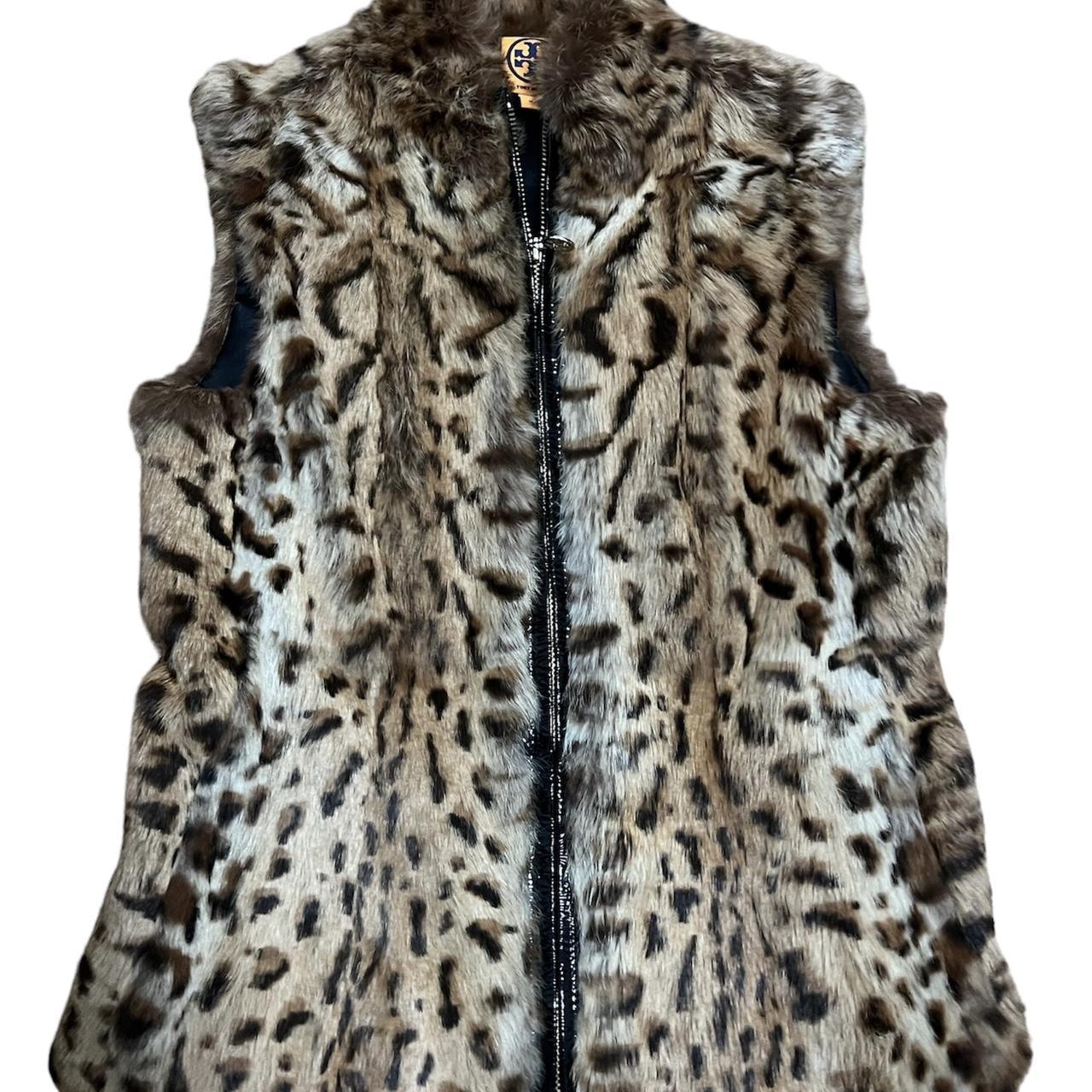 Tory burch fur on sale vest