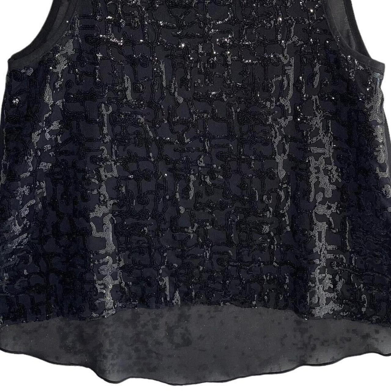devlin Women's Blouse - Black - M – Devlin Sequin… - image 4