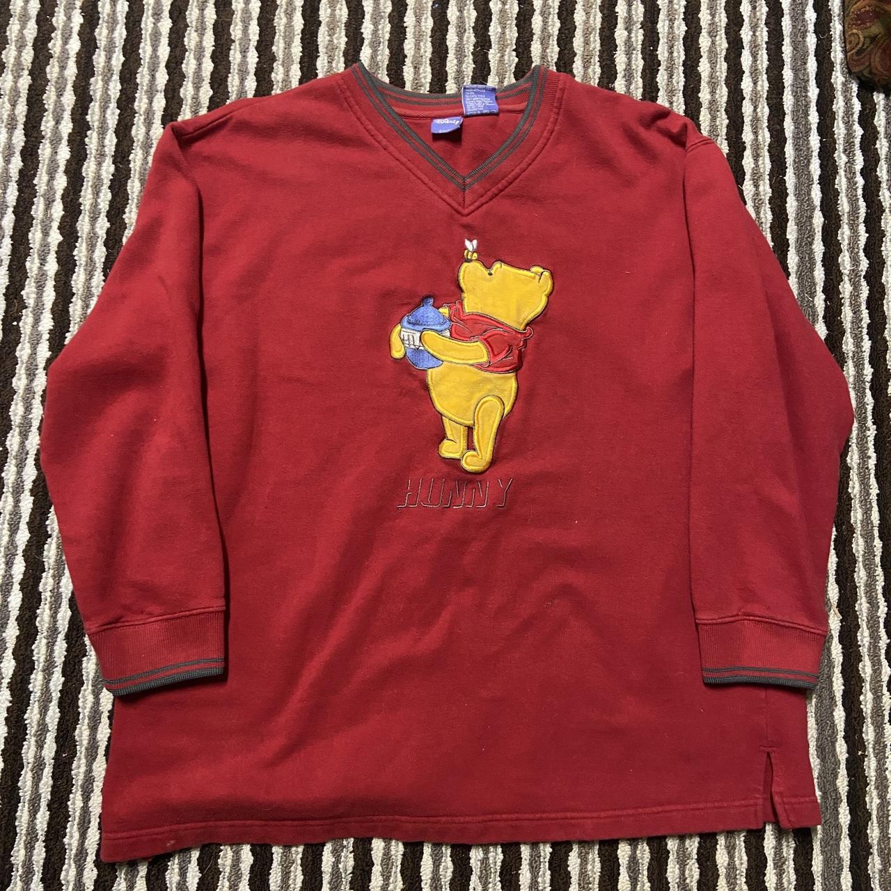 Vintage Winnie the Pooh Honey fleece pullover... - Depop