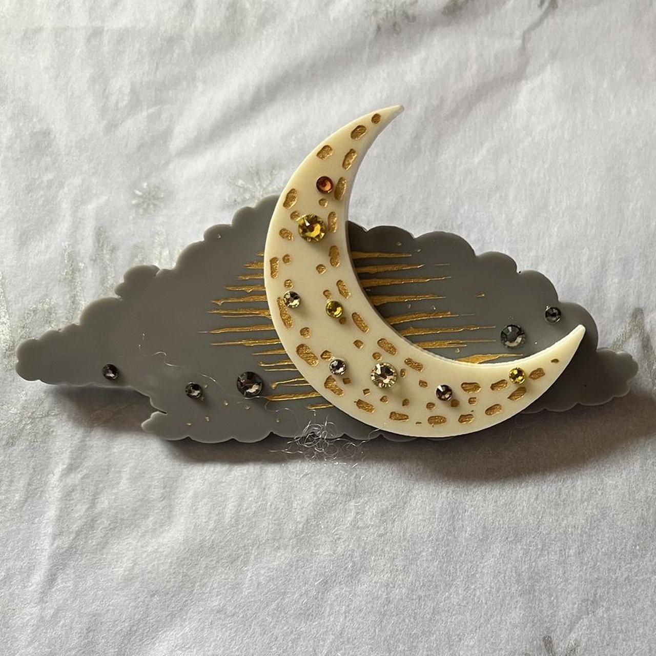 Tatty Devine crescent moon brooch. This has never... - Depop