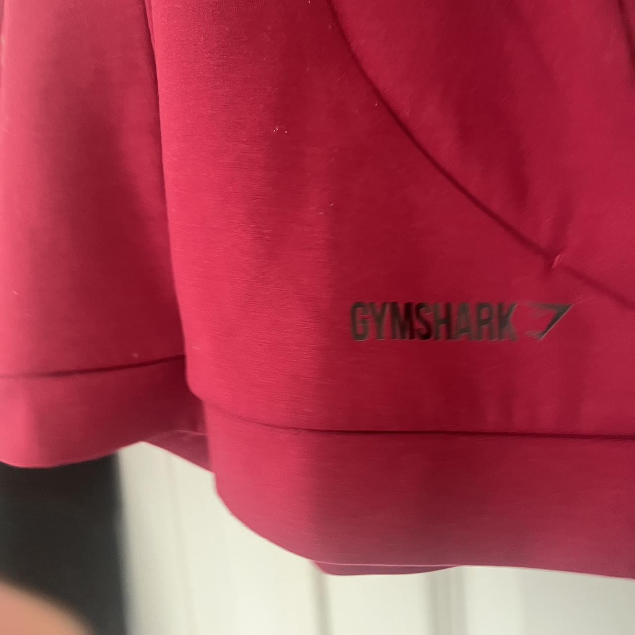 Gymshark cropped zip hoodie , Red and black , Size XS