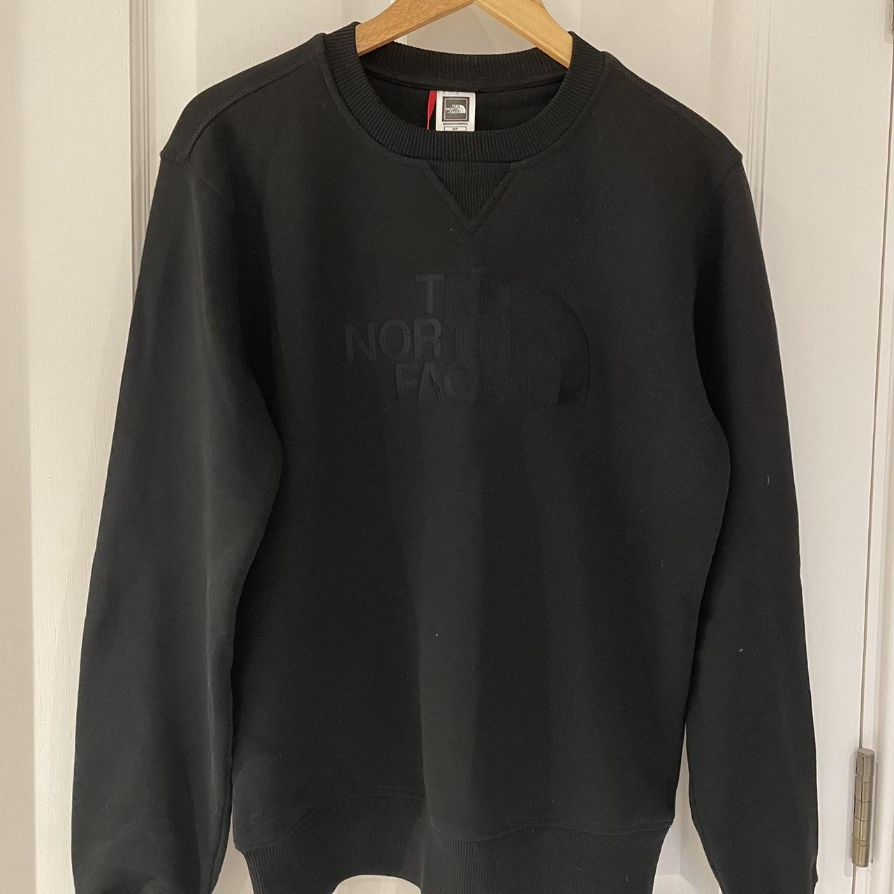 -Black north face sweatshirt- size small -excellent... - Depop