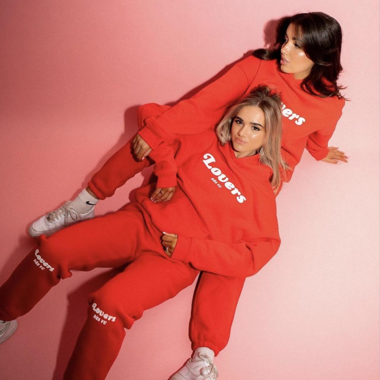 Des vu tracksuit Good condition Hoodie is a size... Depop