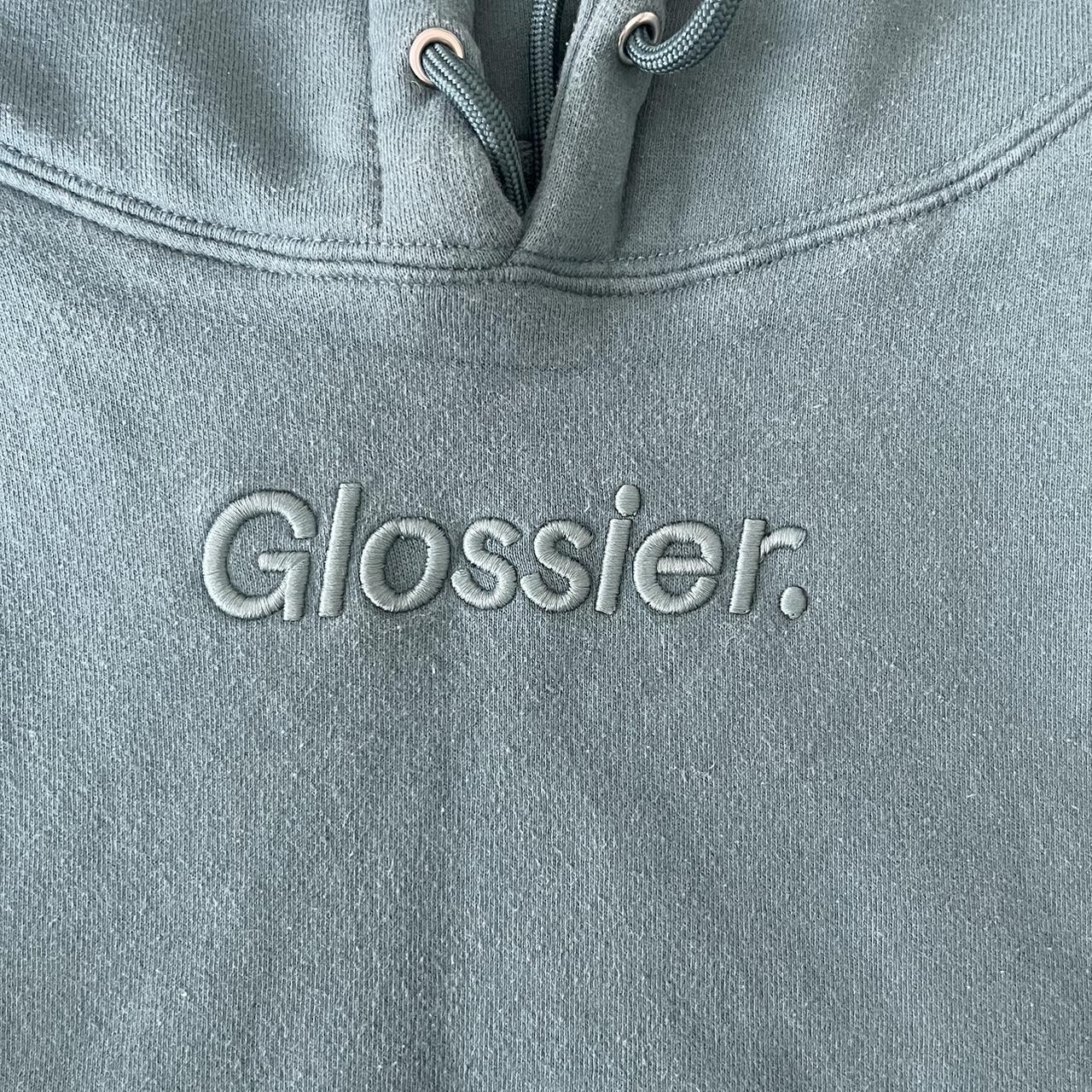 Glossier Women's Blue Hoodie (2)