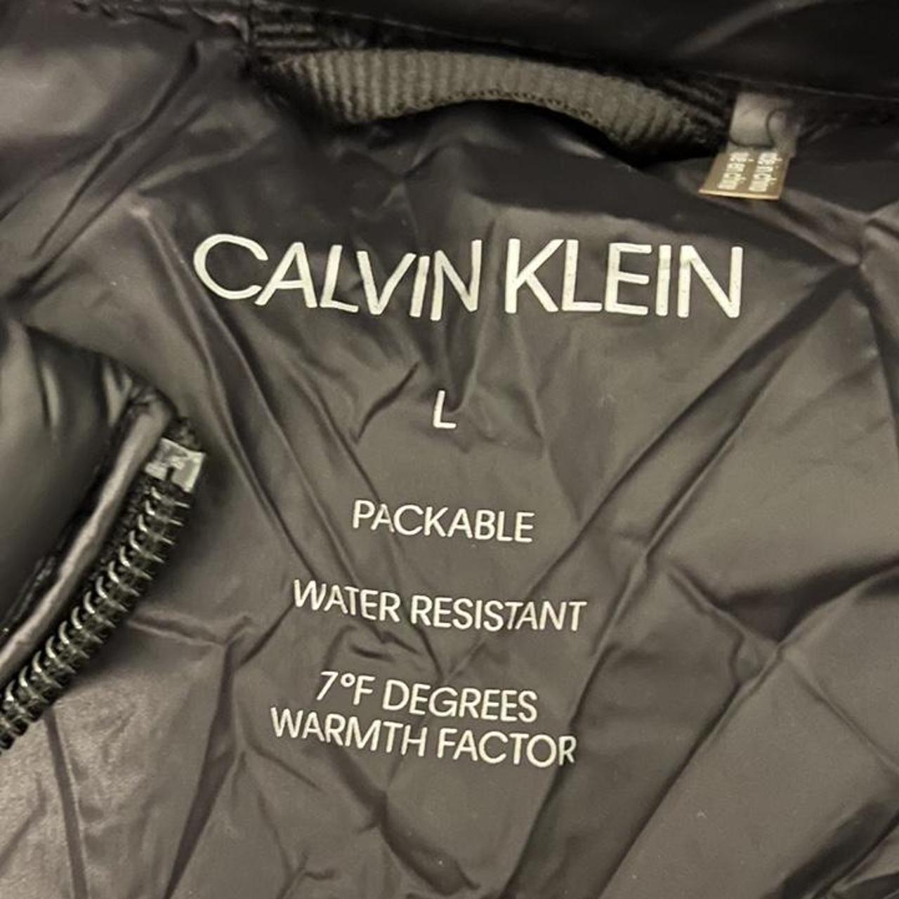 Calvin Klein Women's Black Coat | Depop