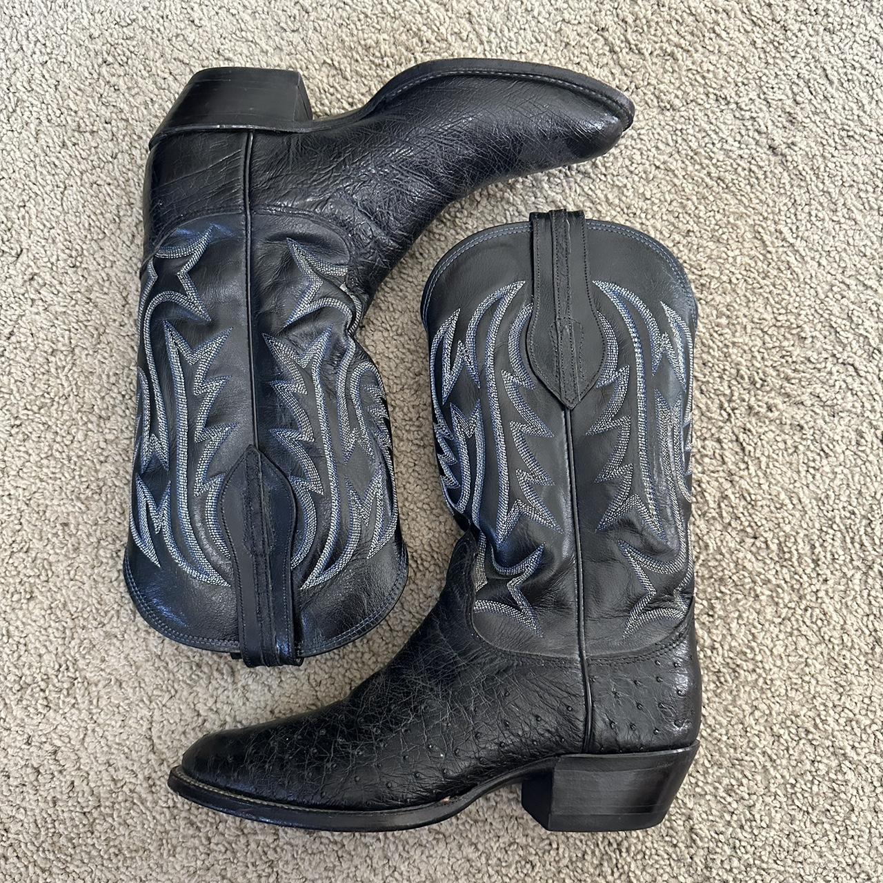 Black Duluth cowboy boots size 8.5 men No insoles... Depop