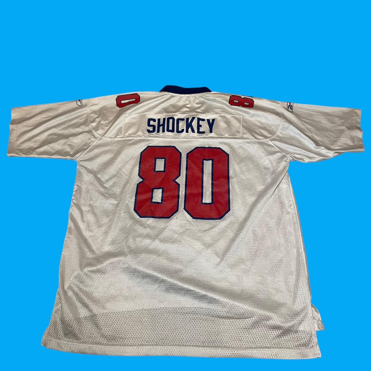 RARE* Red and white New York Giants Jeremy Shockey - Depop