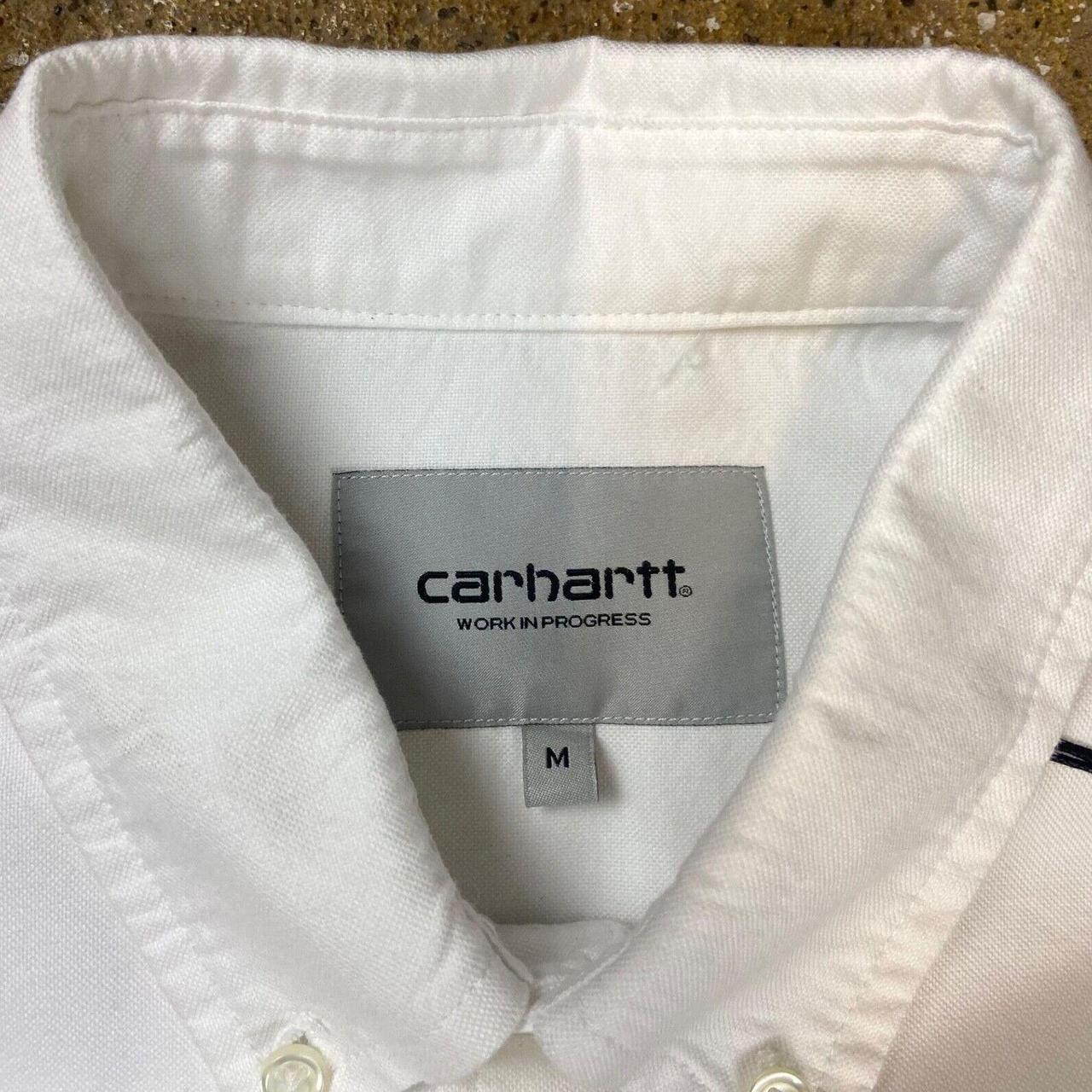 Carhartt WIP Button Down Shirt L/S - White - Medium... - Depop