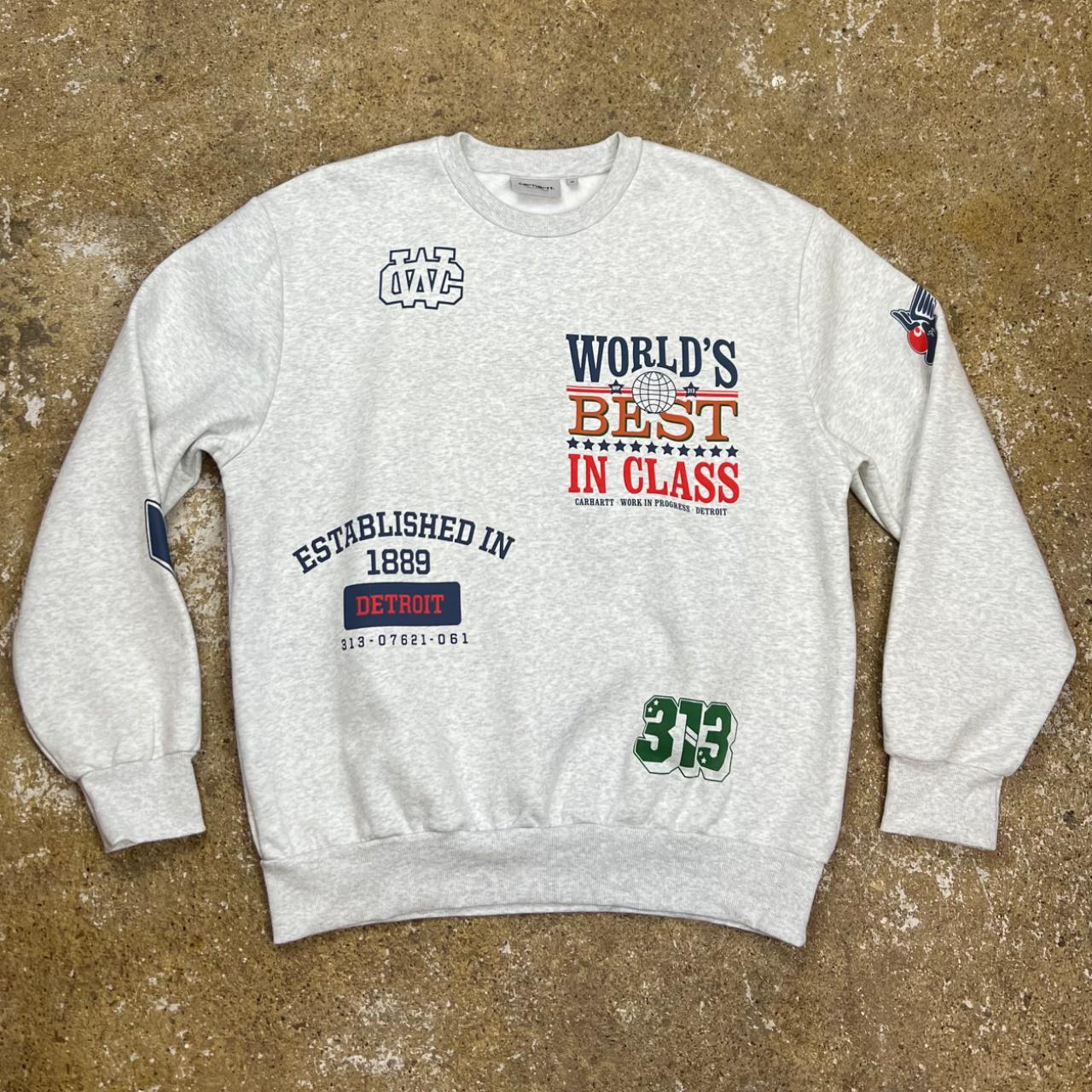 トップス Carhartt WIP Multi WORLD Sweatshirt Carhartt WIP Multi World Sweatshirt Jumper | Depop