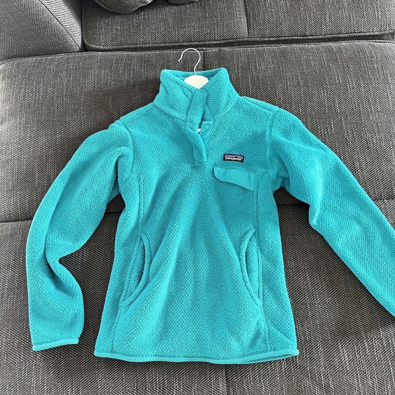 teal Patagonia snap t fleece XXS Brand new without... - Depop