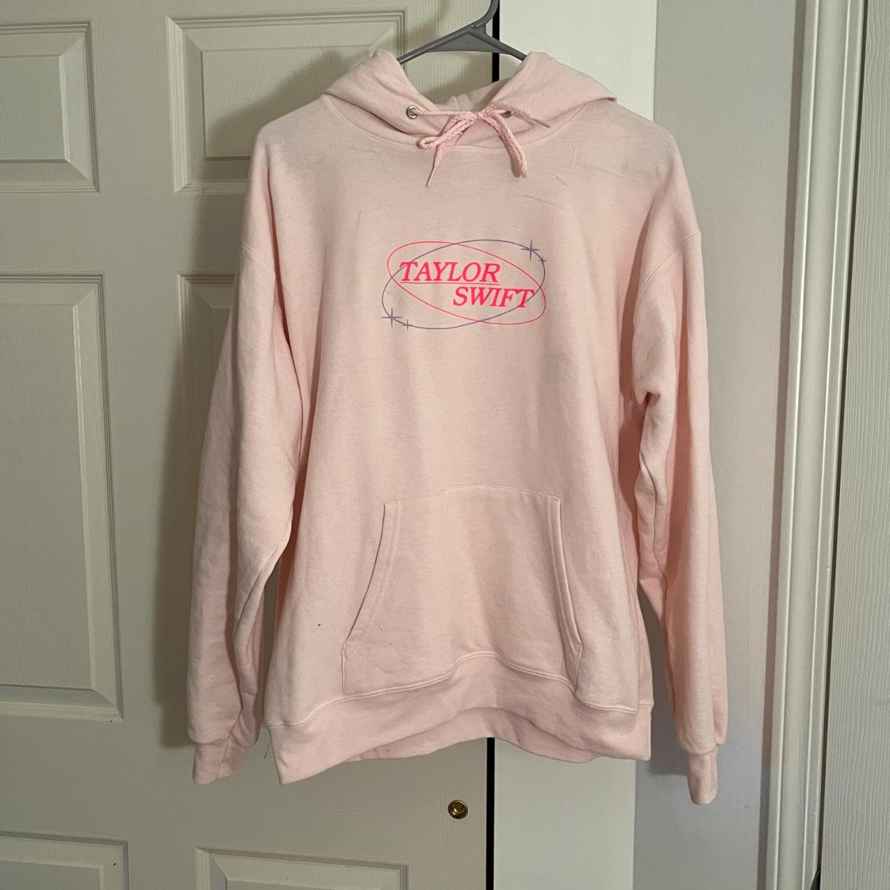 Hanes Women's Pink and Purple Hoodie Depop