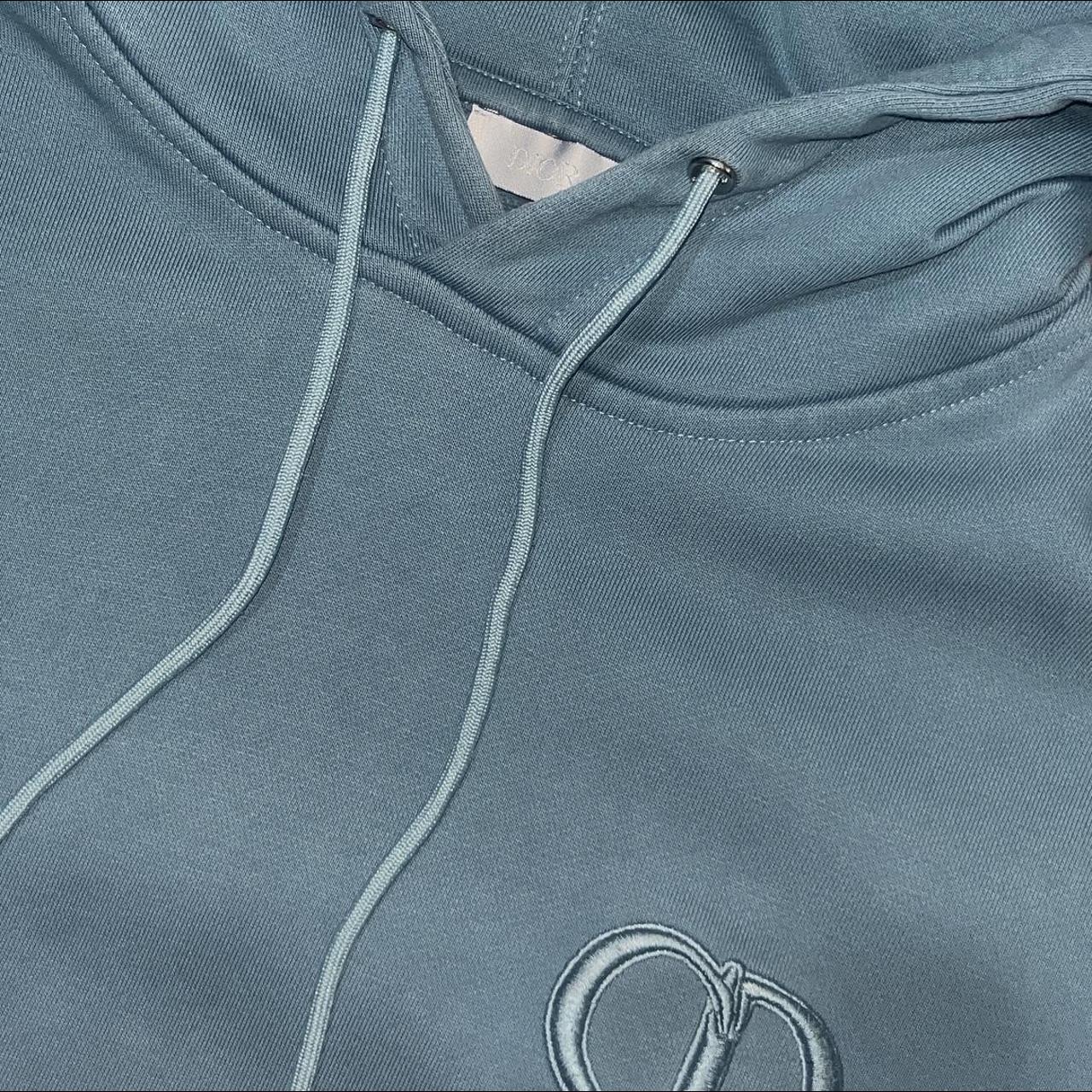 Christian Dior CD hoodie bleu Like new xs fit... - Depop
