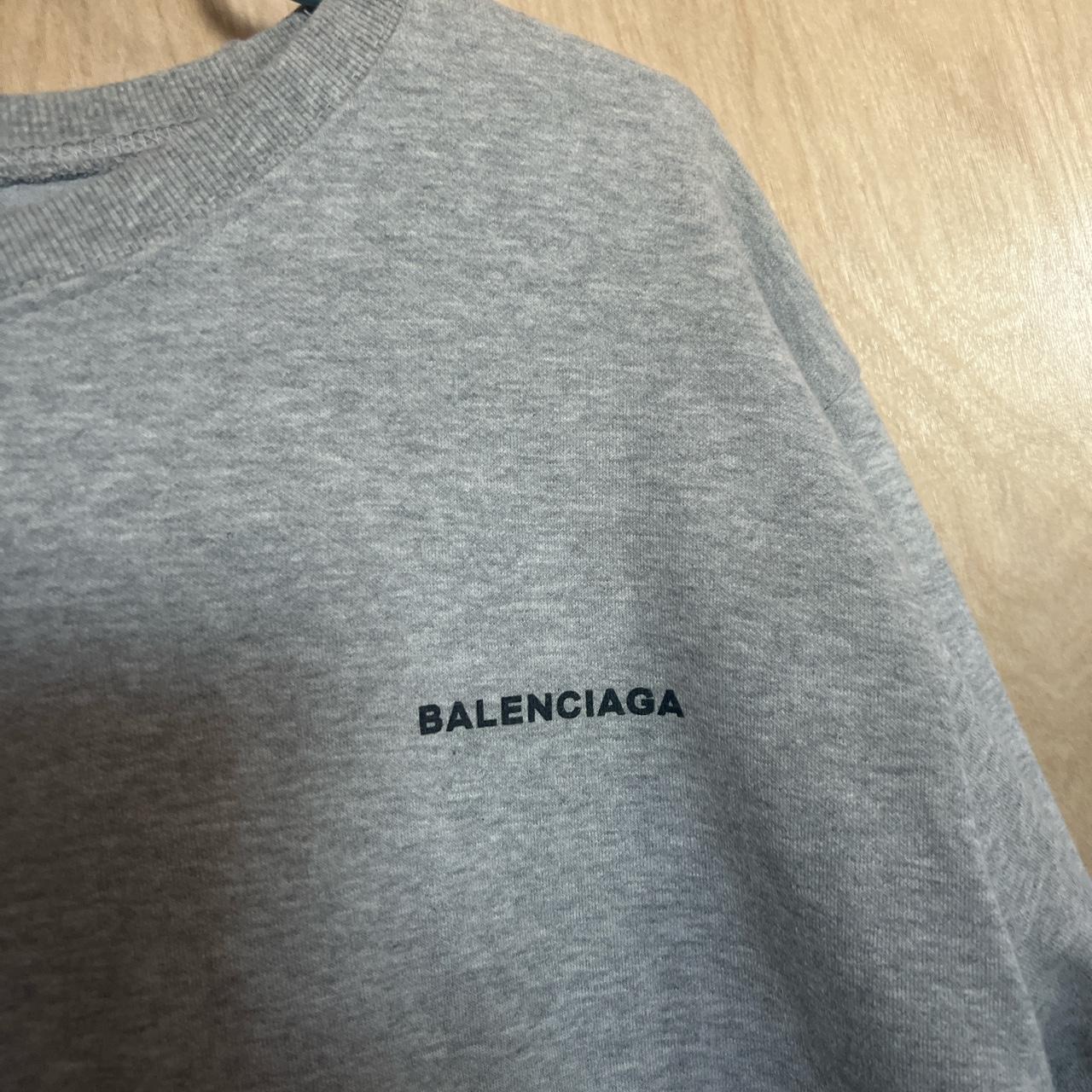 Balenciaga Women's Grey and Black Jumper (3)