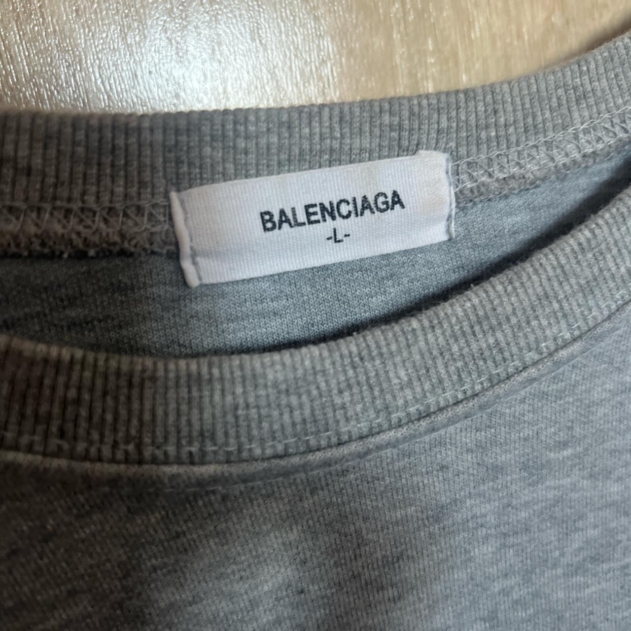Balenciaga Women's Grey and Black Jumper (4)