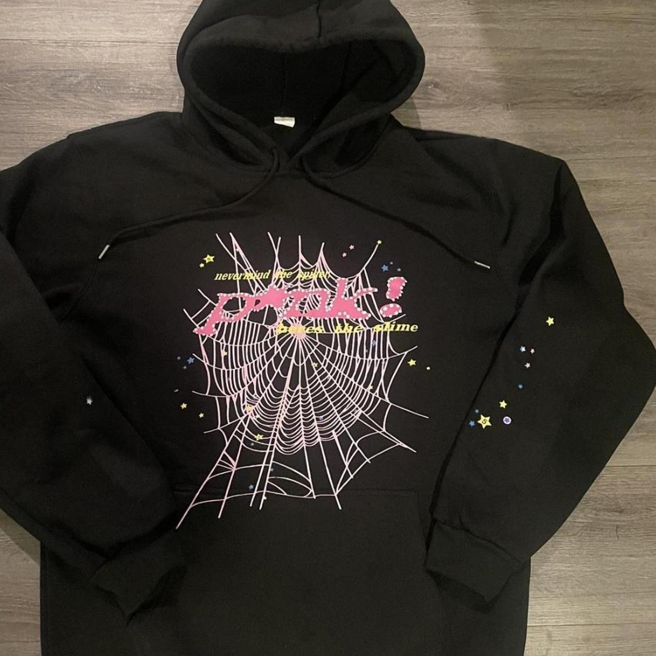 Spider Worldwide Men's Black Hoodie | Depop