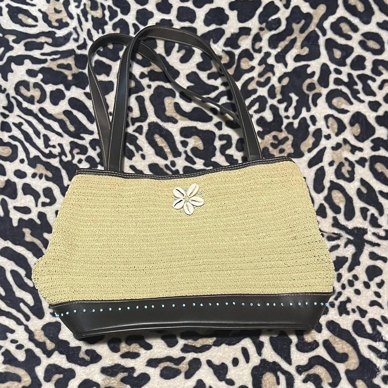 liz claiborne super cute beachy purse #beach #seashells - Depop