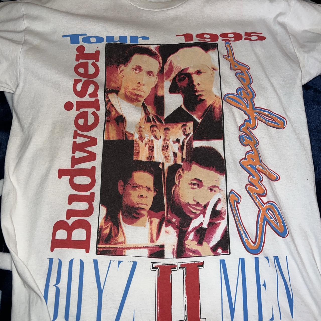 1995 budweiser superfest rap tee 23x32 | Depop