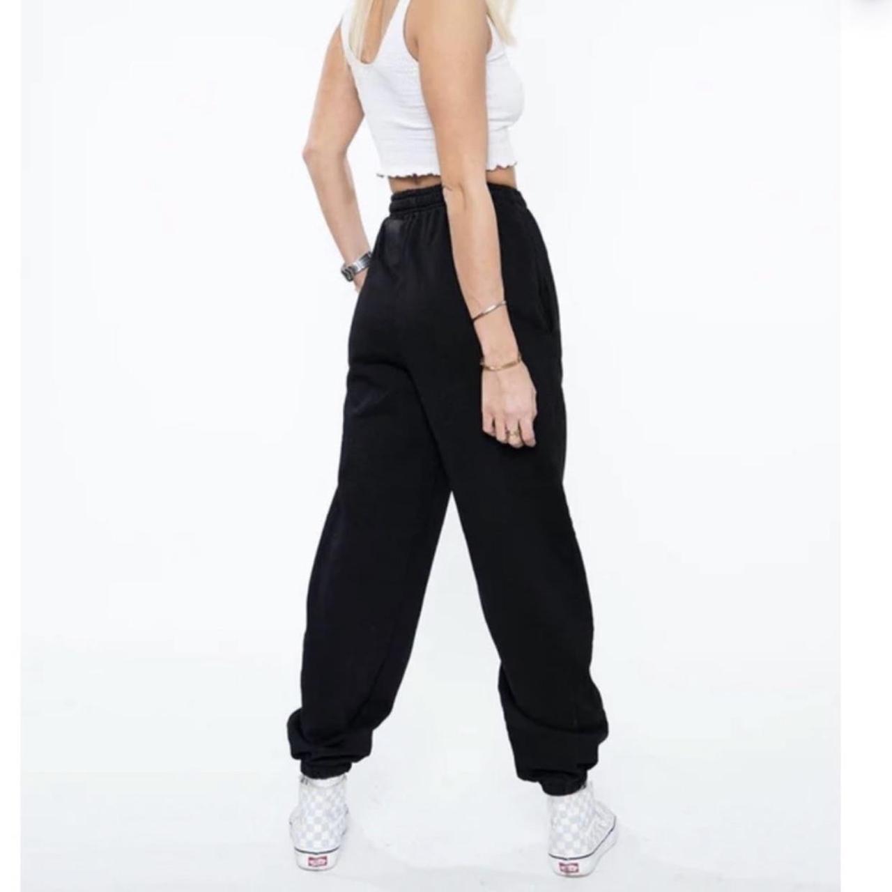 Urban Outfitters Women's Black and Pink Joggerstracksuits Depop