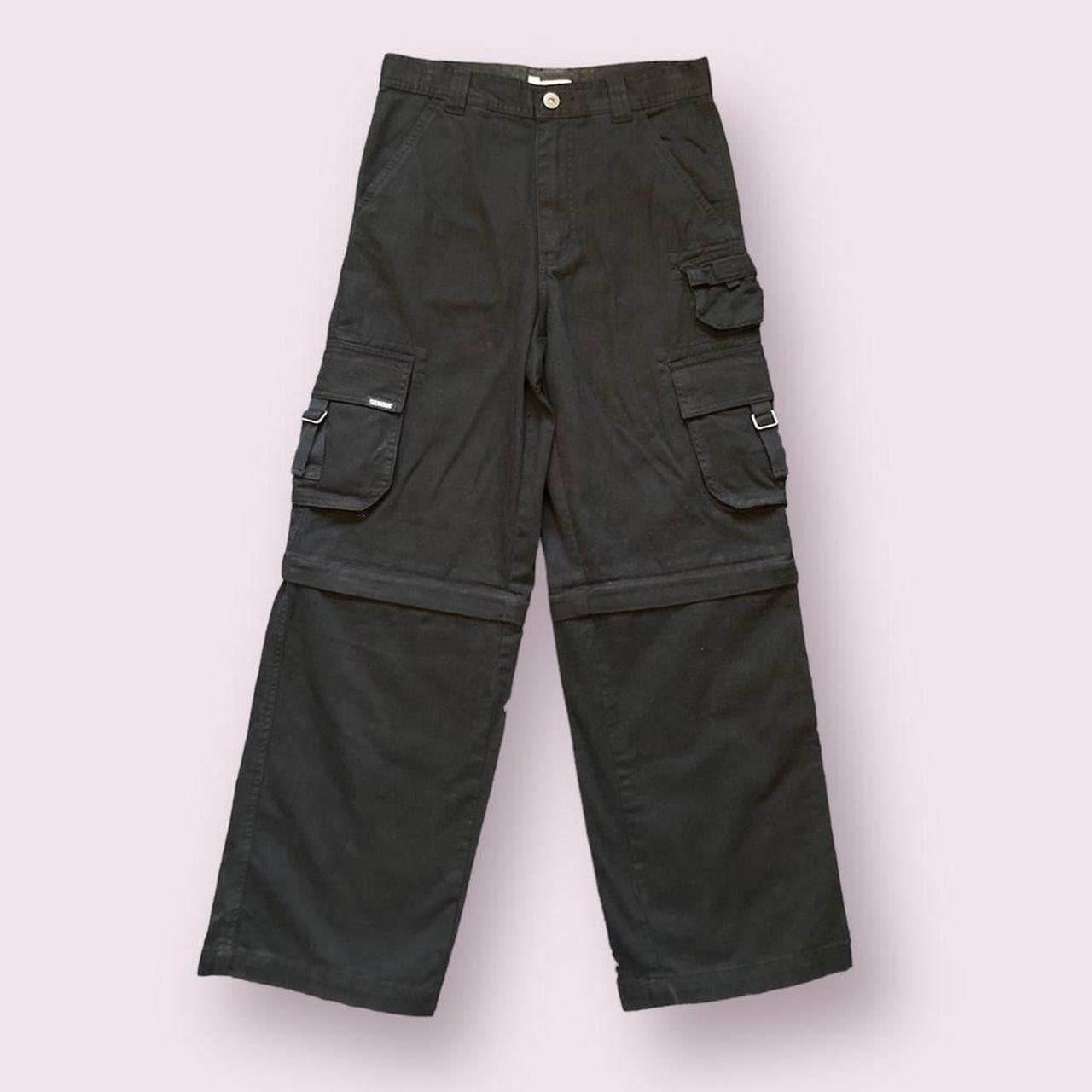 00's Black Cargo Pants y2k Archive
