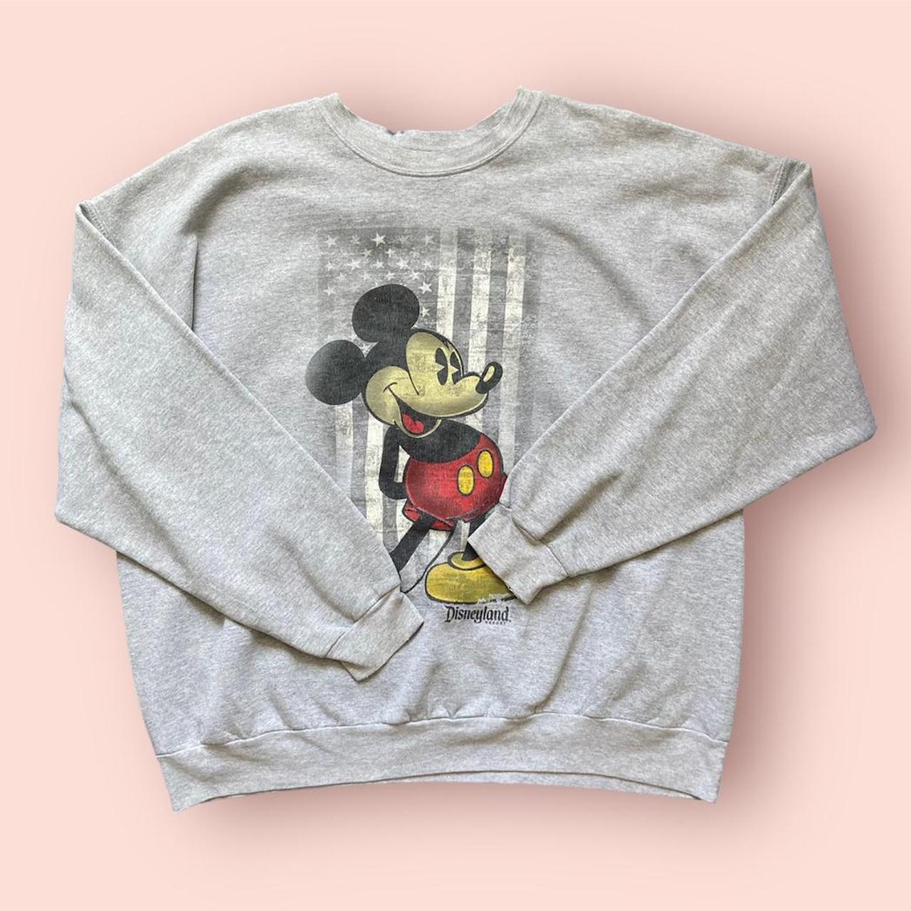 Vintage grey discount mickey mouse sweatshirt