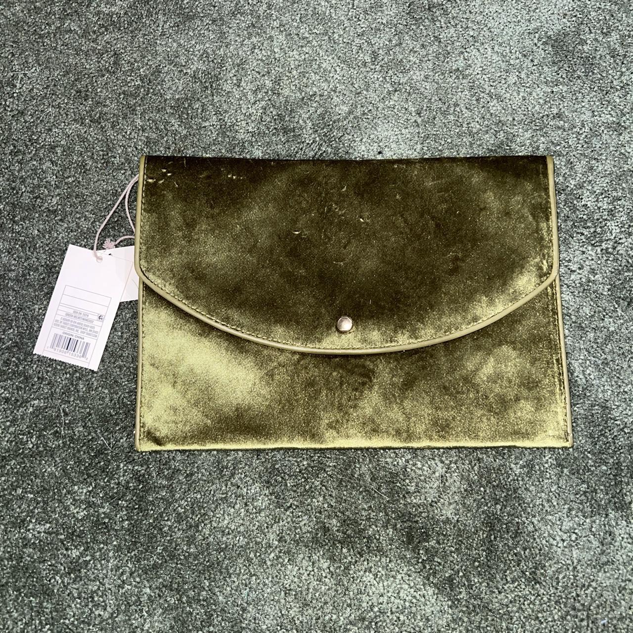 Khaki green hot sale clutch bag