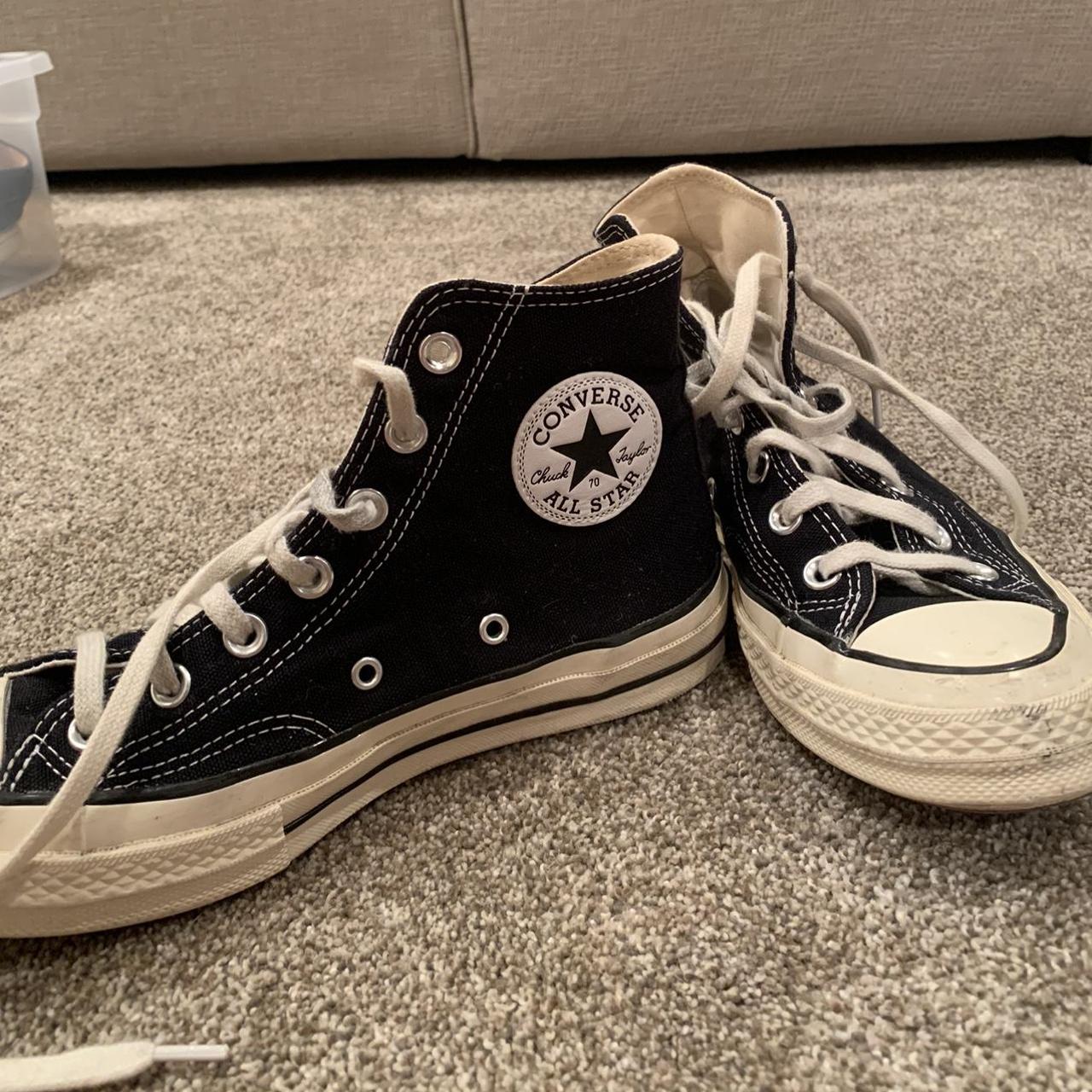 Black converse womens clearance size 7