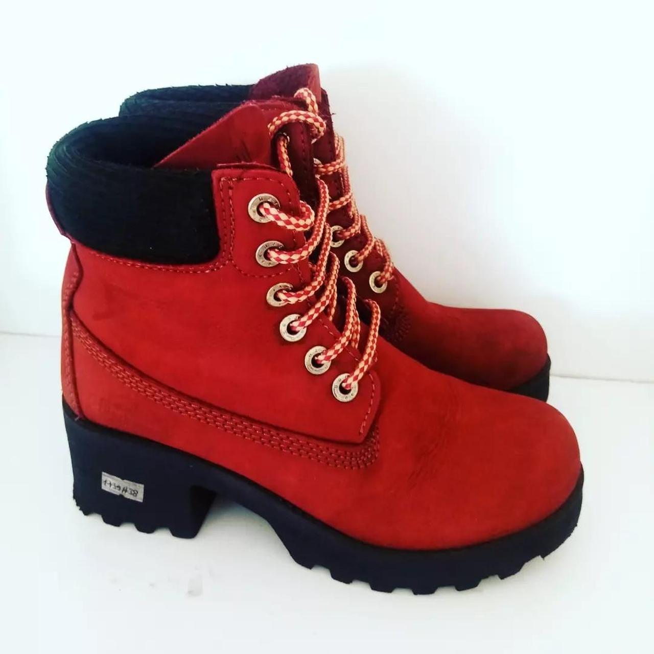 Ladies red boots hot sale size 5