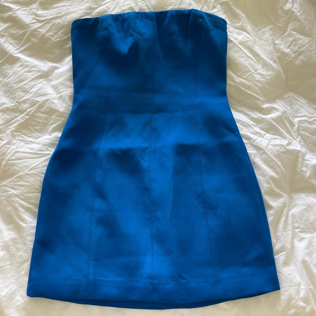 Meshki Women's Blue Dress | Depop